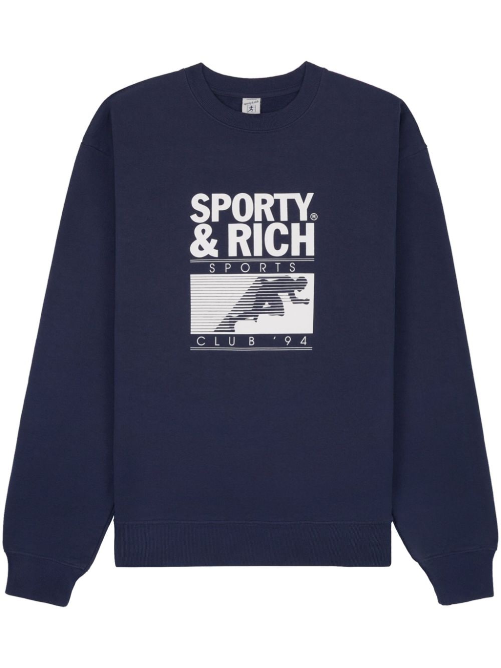 Sporty & Rich Motion Club logo-print sweatshirt - Blue von Sporty & Rich