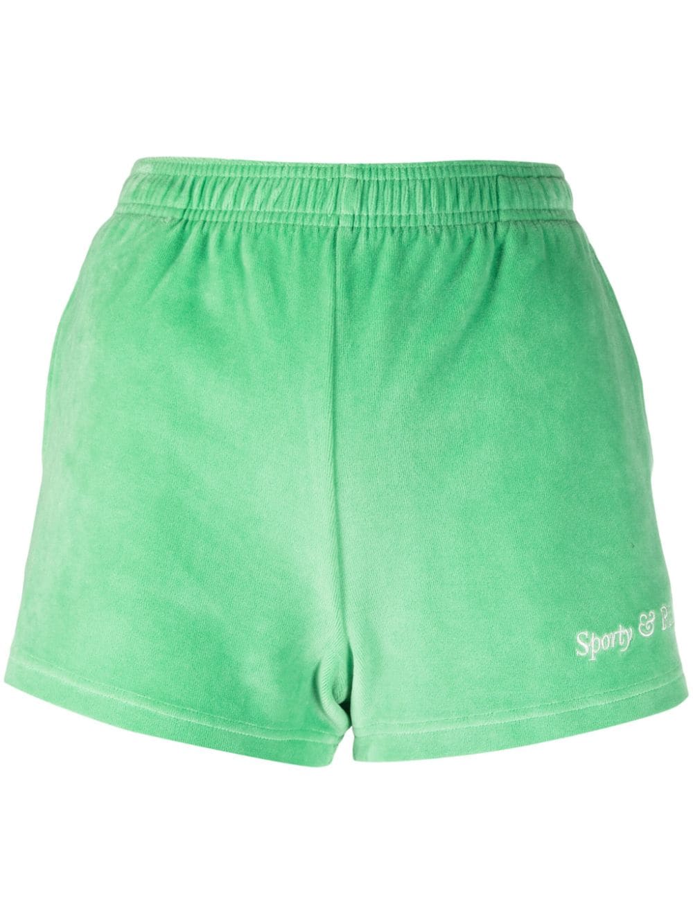 Sporty & Rich NY Tennis Club cotton shorts - Green von Sporty & Rich