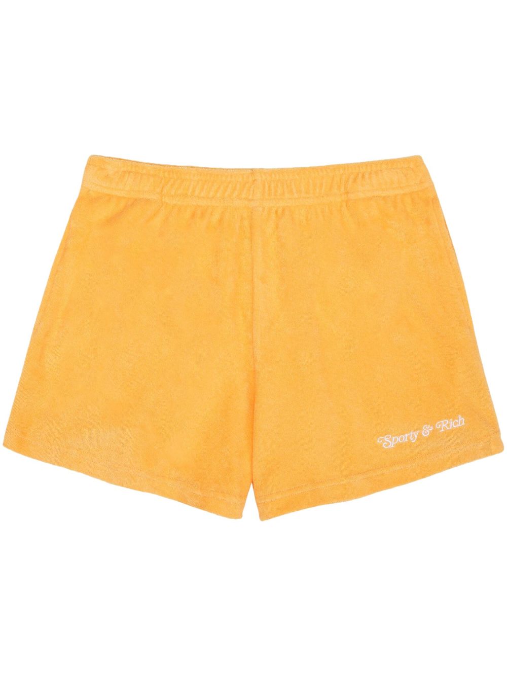 Sporty & Rich NY Tennis Club cotton shorts - Yellow von Sporty & Rich