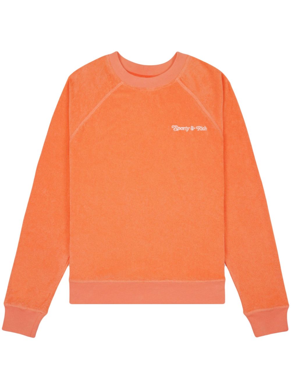 Sporty & Rich NY Tennis Club cotton sweatshirt - Orange von Sporty & Rich