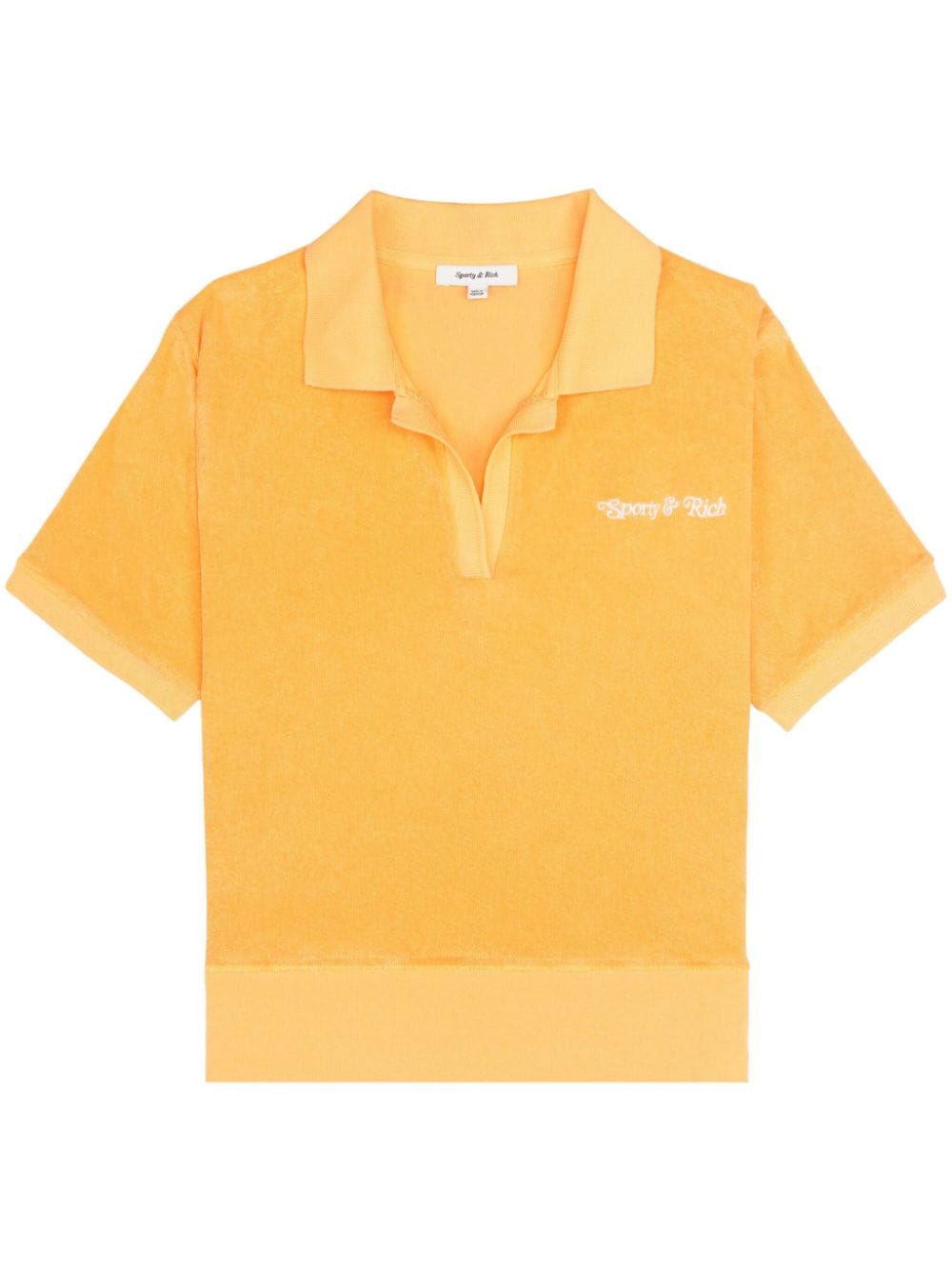 Sporty & Rich NY Tennis Club terry-effect polo shirt - Orange von Sporty & Rich