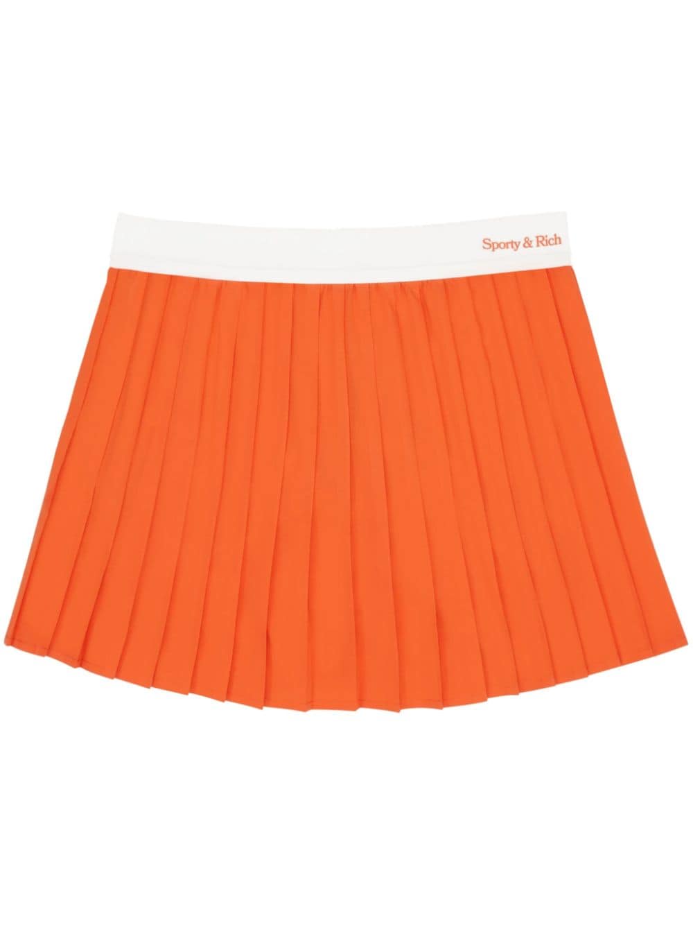 Sporty & Rich New Serif pleated skirt - Orange von Sporty & Rich