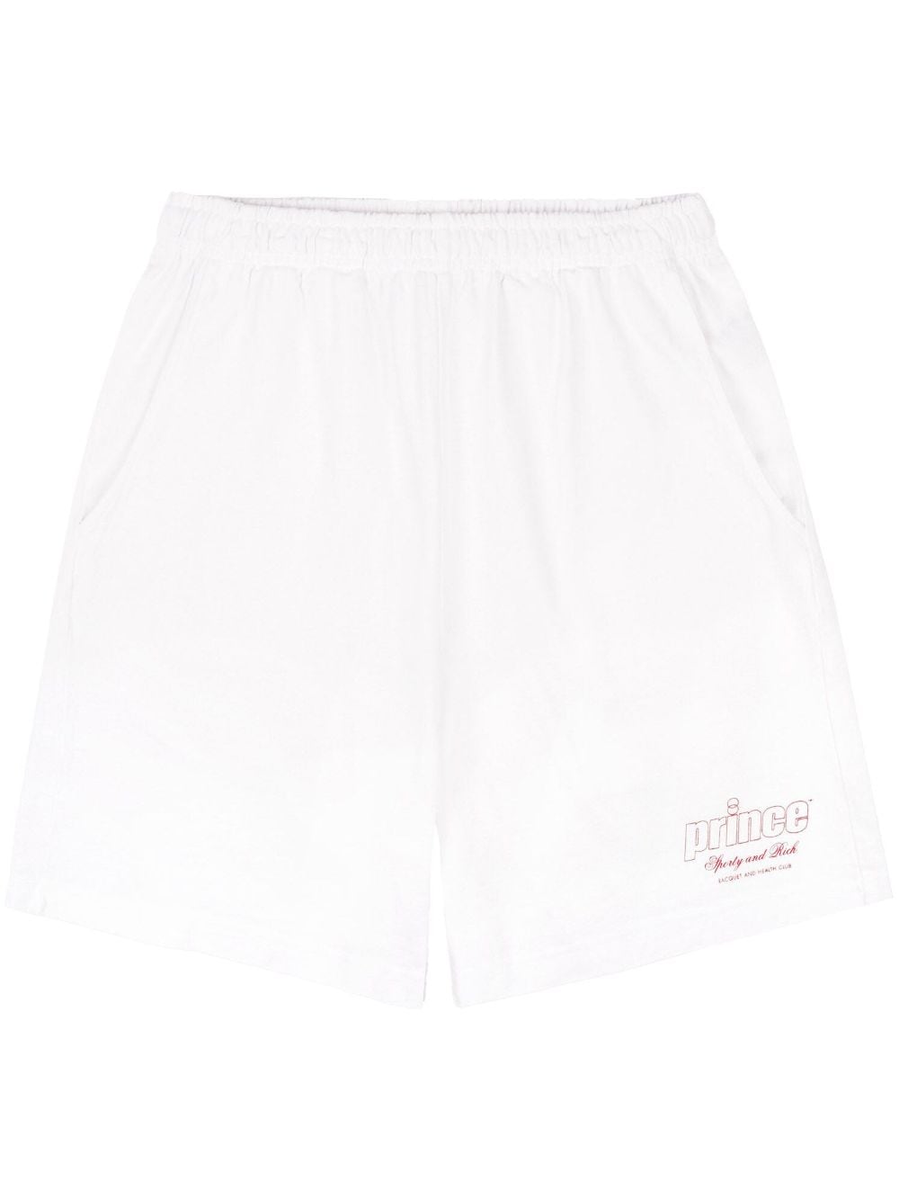 Sporty & Rich Prince Health track shorts - White von Sporty & Rich