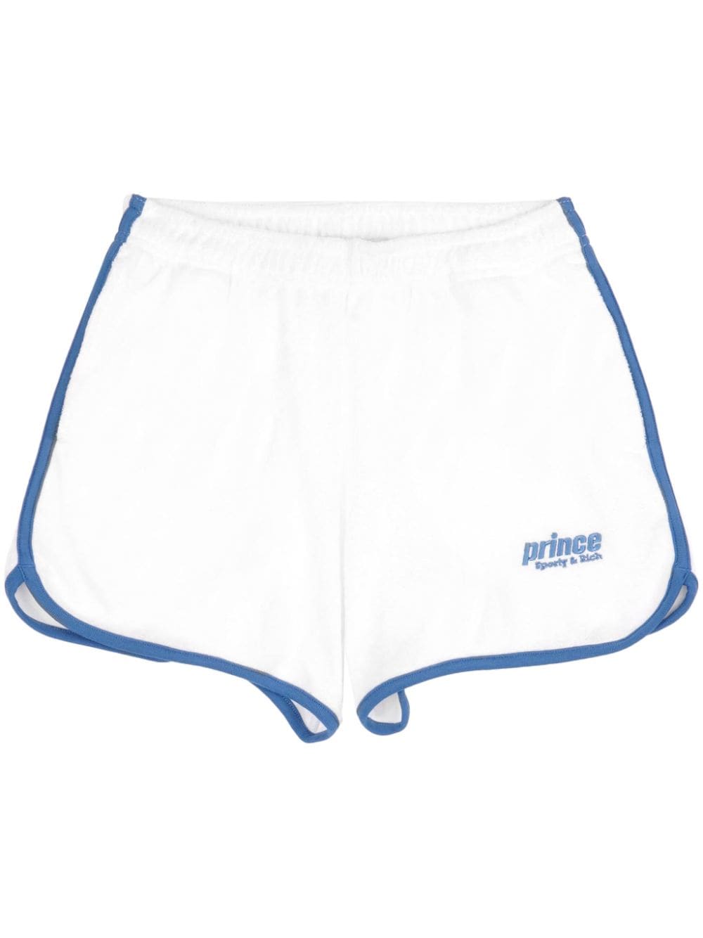 Sporty & Rich Prince Sporty cotton track shorts - White von Sporty & Rich