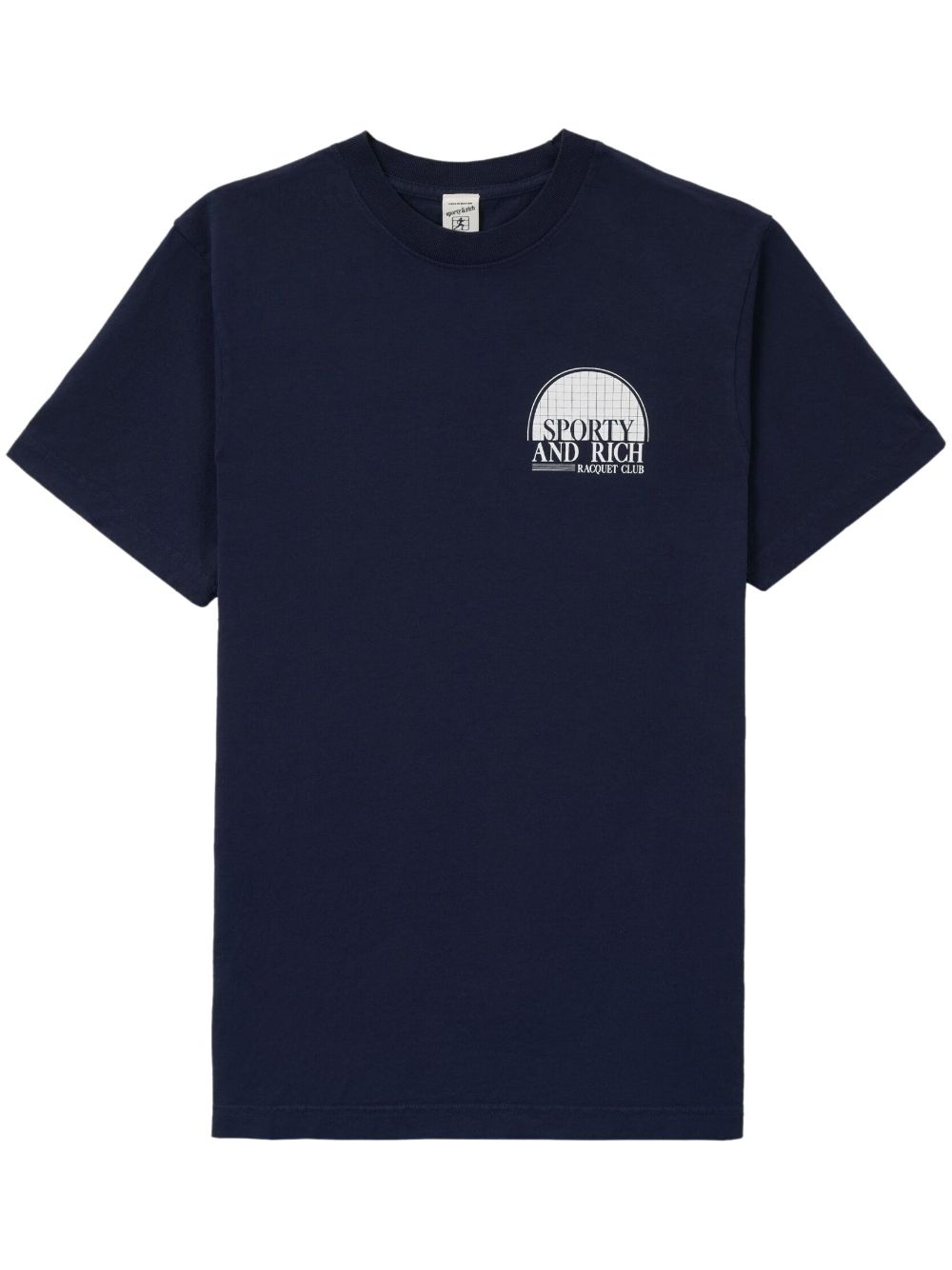 Sporty & Rich Racquet Club logo-print T-shirt - Blue von Sporty & Rich