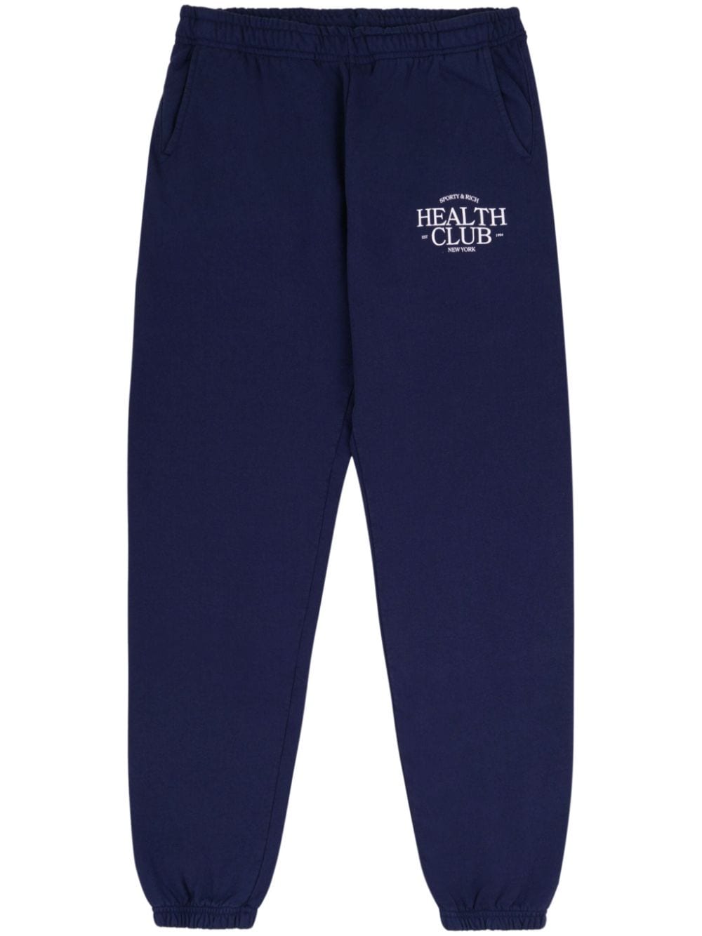 Sporty & Rich SR Health cotton track pants - Blue von Sporty & Rich