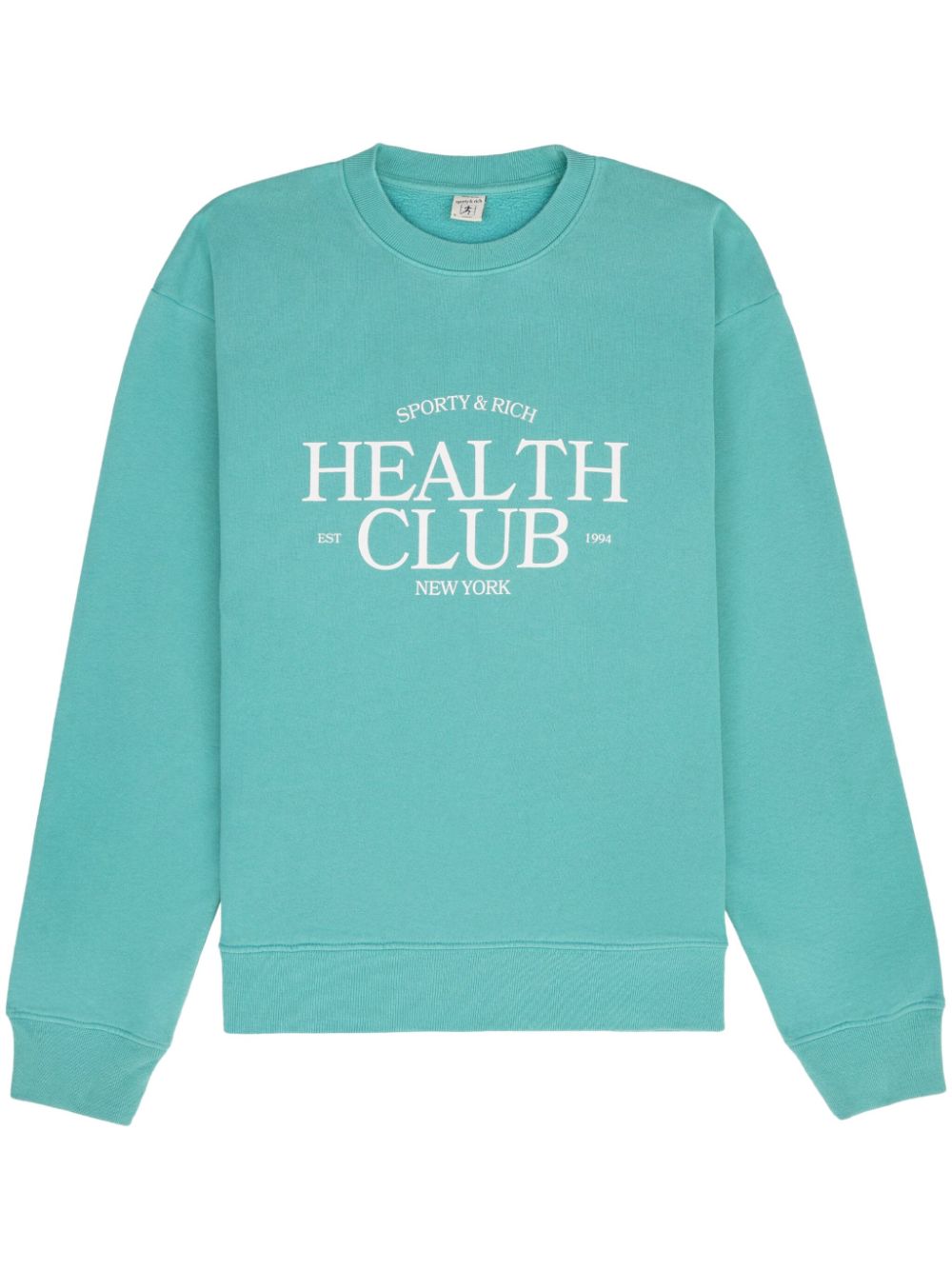 Sporty & Rich SR Health ribbed sweatshirt - Green von Sporty & Rich