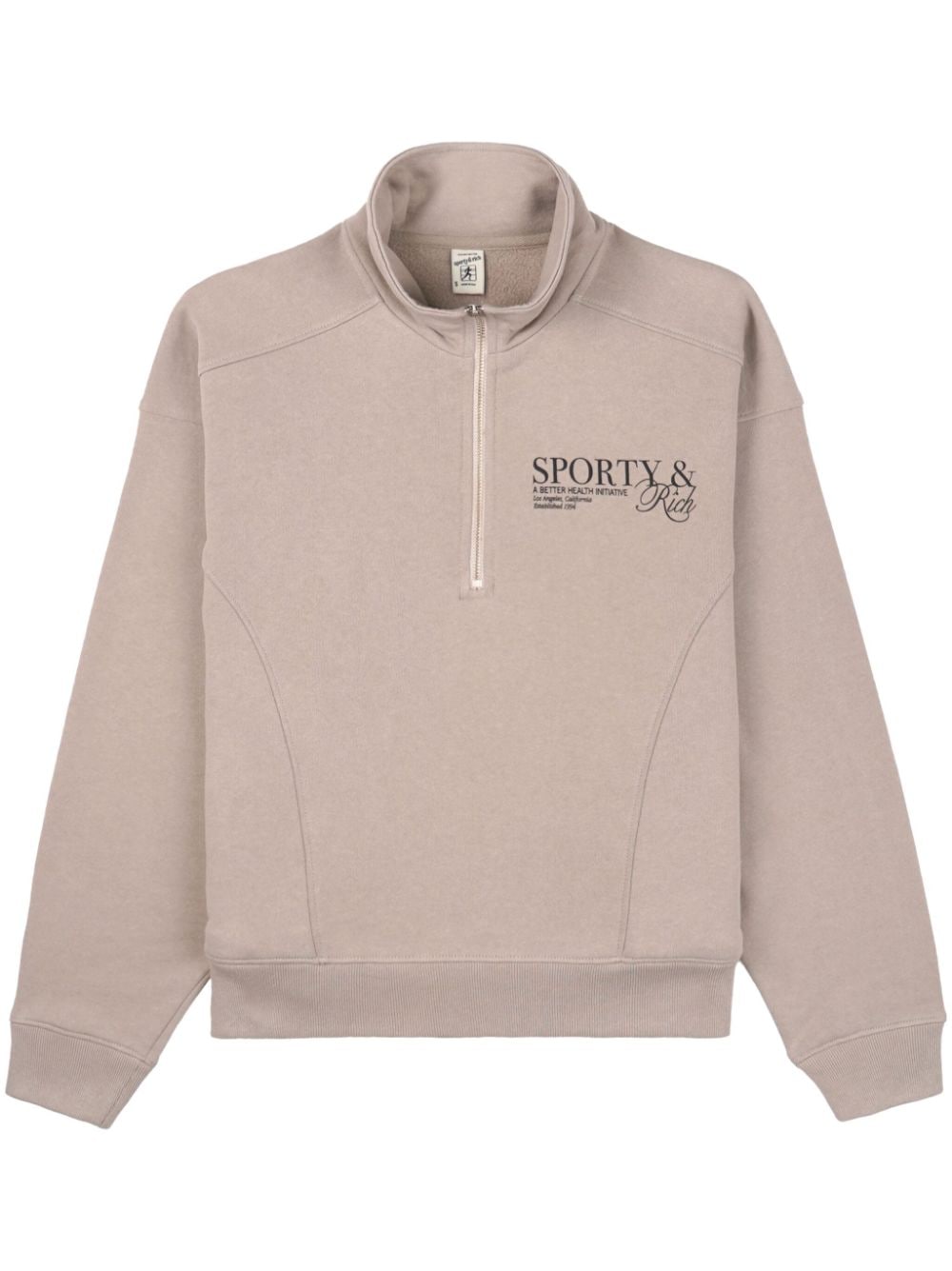 Sporty & Rich SR Initiative cotton sweatshirt - Grey von Sporty & Rich