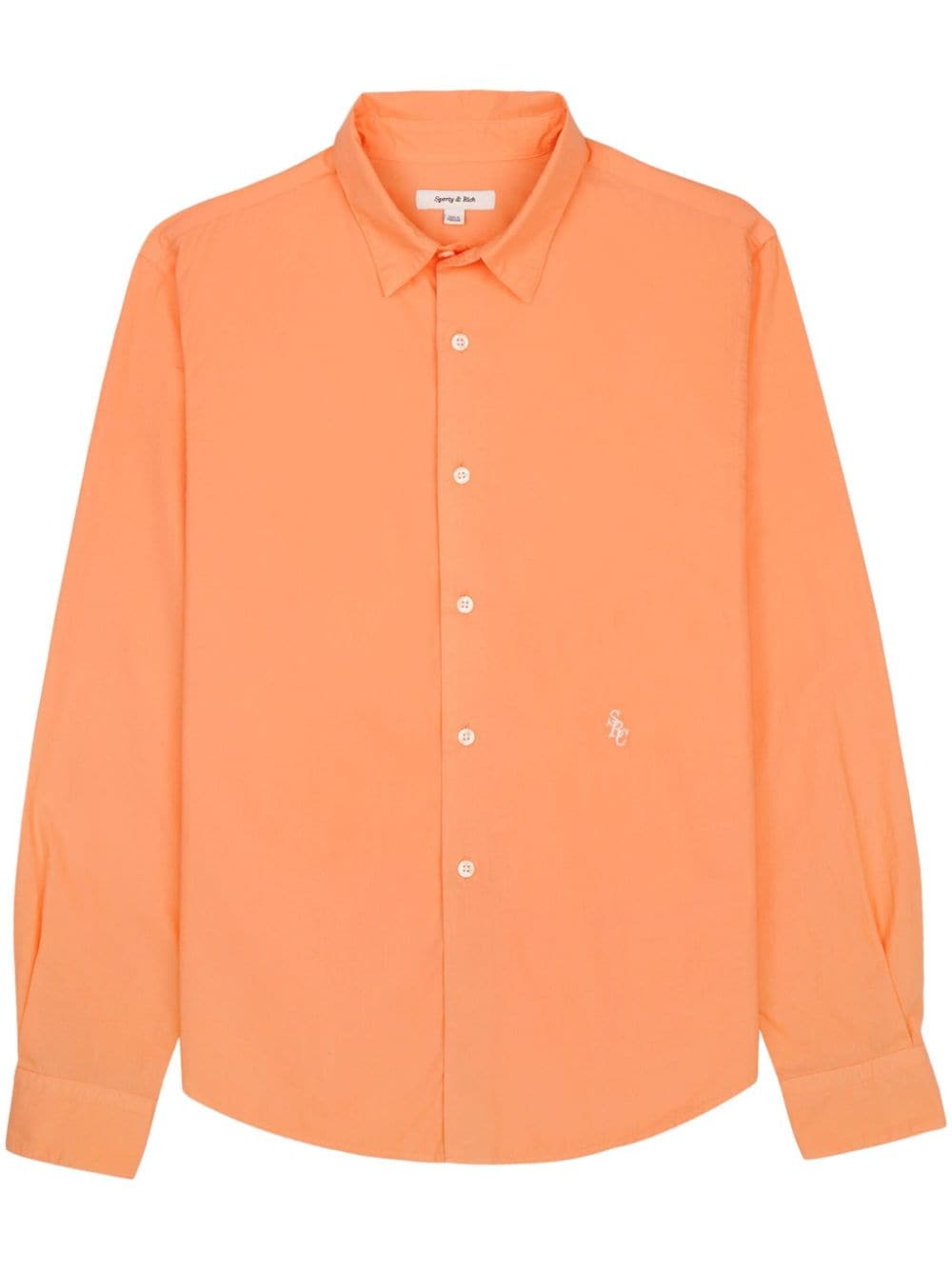 Sporty & Rich SRC logo-embroidered cotton shirt - Orange von Sporty & Rich