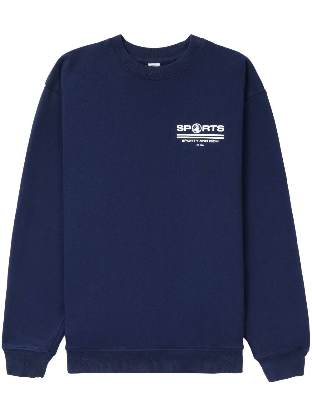 Sporty & Rich Sports logo-print sweatshirt - Blue von Sporty & Rich