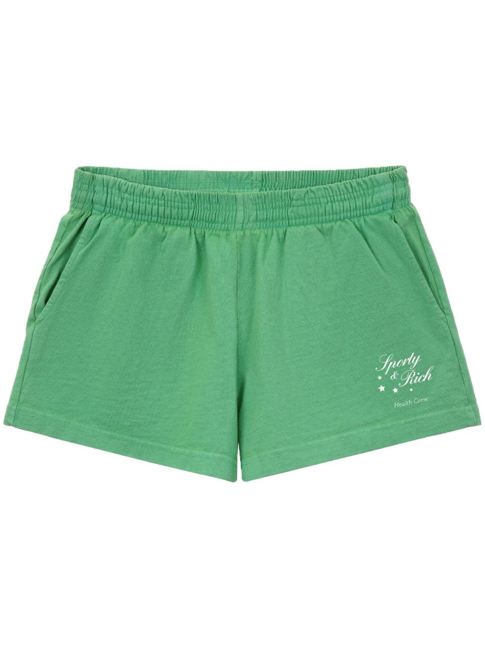 Sporty & Rich Stars Health Crew Disco shorts - Green von Sporty & Rich