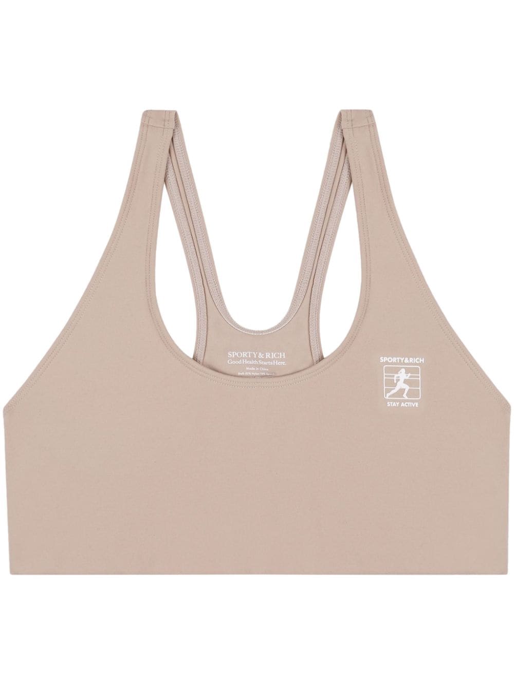 Sporty & Rich Stay Active sports bra - Neutrals von Sporty & Rich