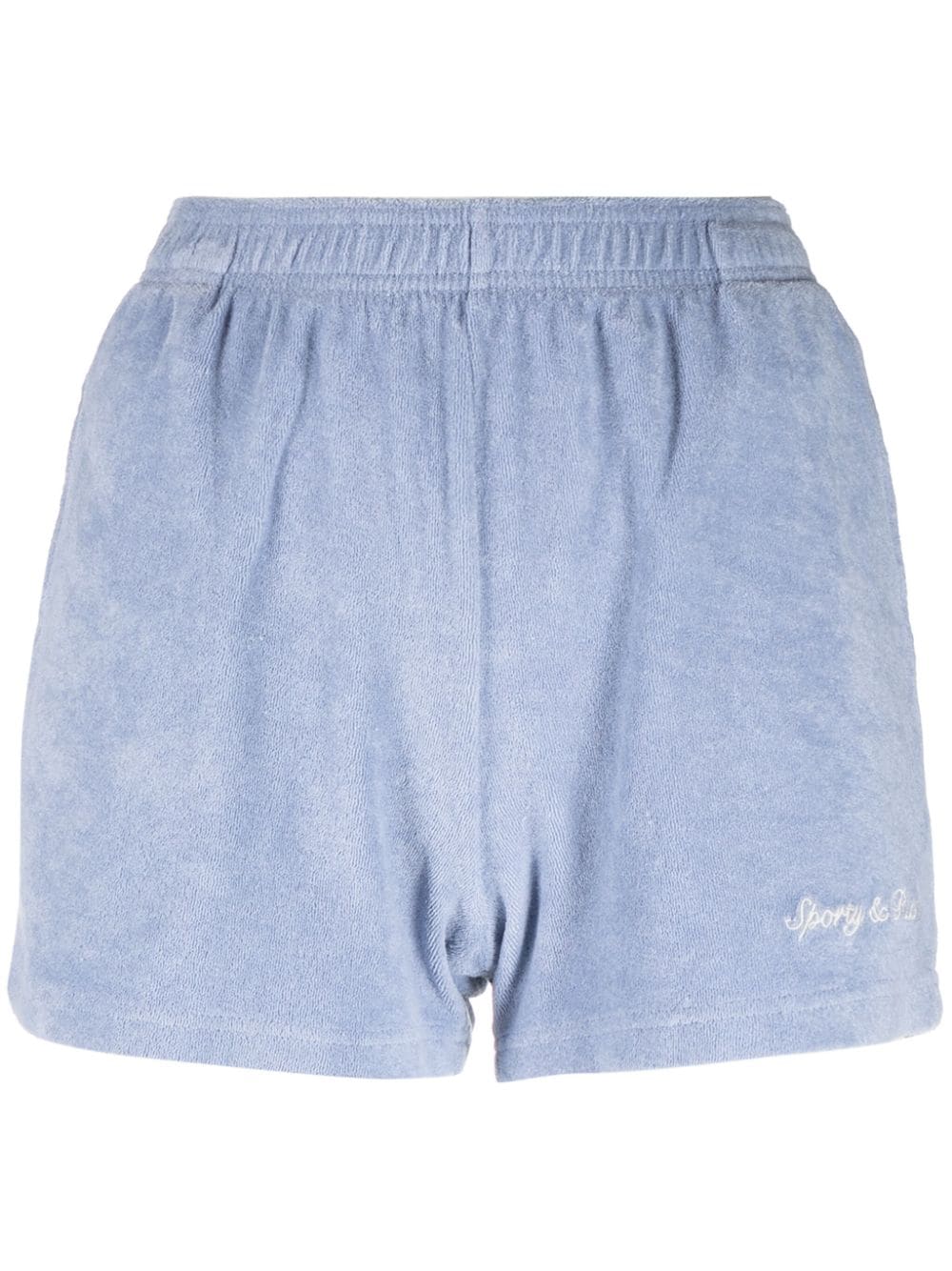 Sporty & Rich Syracuse terry-cloth shorts - Blue von Sporty & Rich