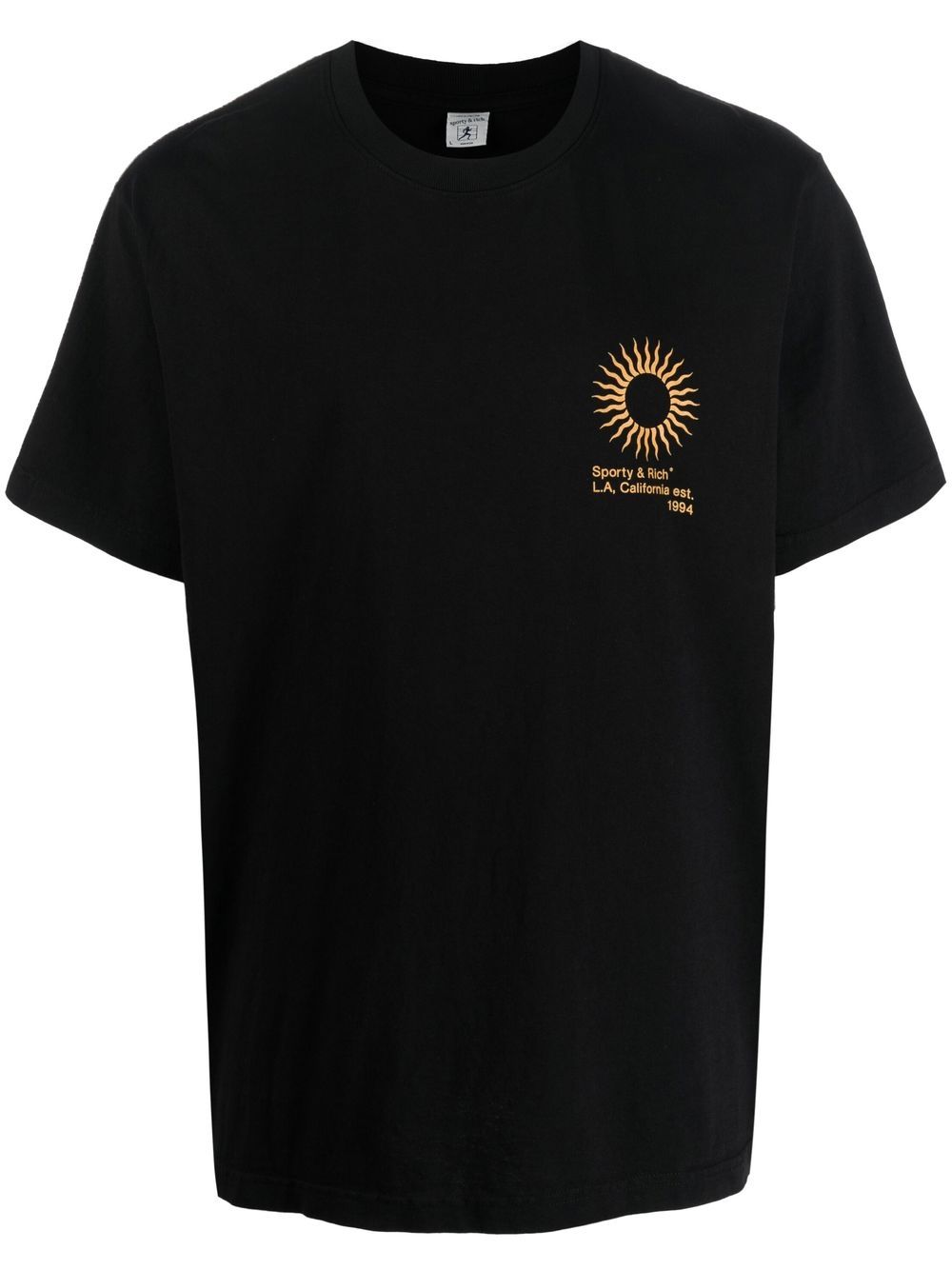 Sporty & Rich logo-print T-shirt - Black von Sporty & Rich