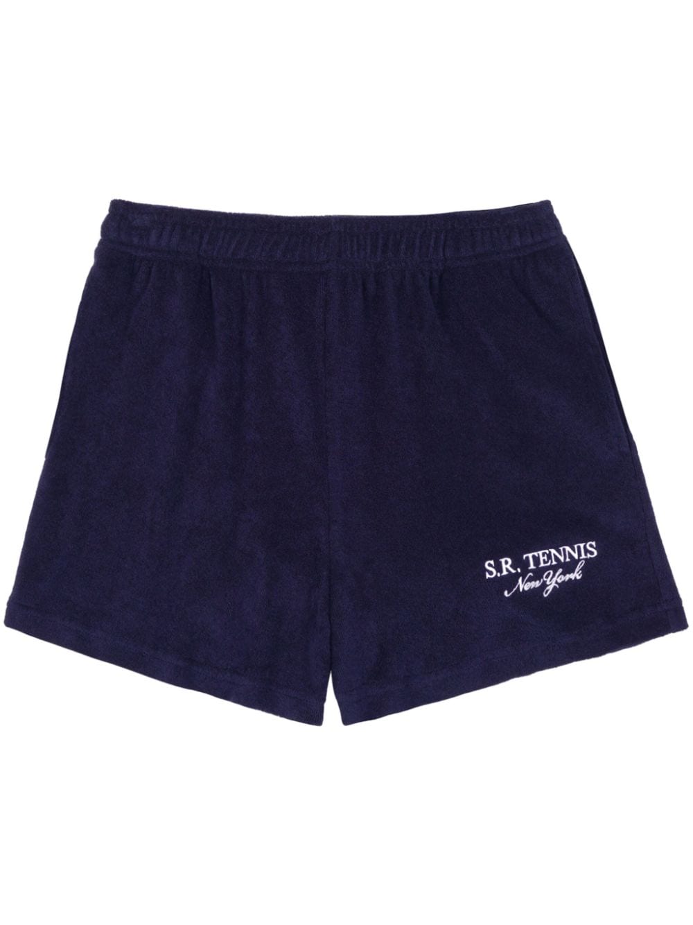 Sporty & Rich Tennis Terry cotton shorts - Blue von Sporty & Rich