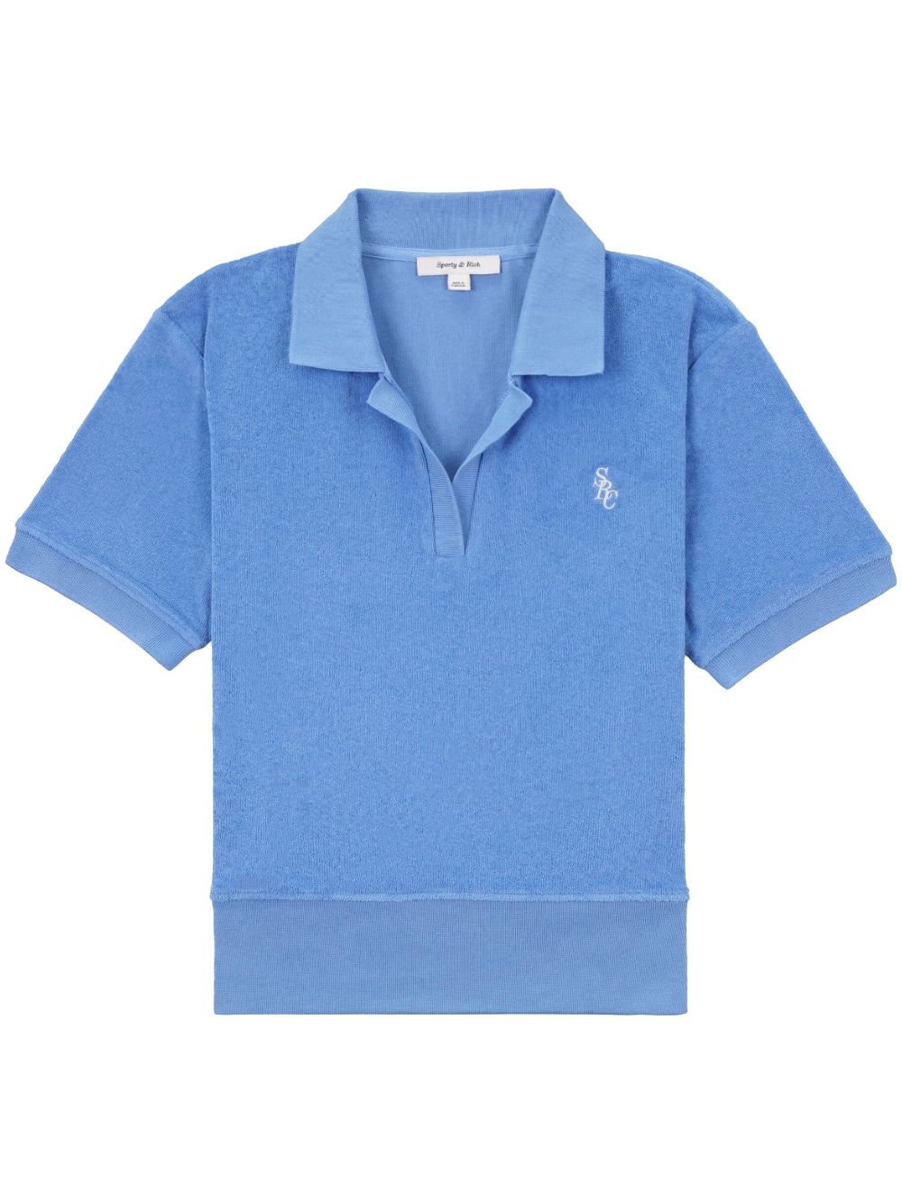 Sporty & Rich embroidered-logo polo shirt - Blue von Sporty & Rich
