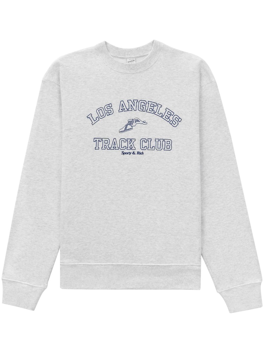 Sporty & Rich Track Club crew-neck sweatshirt - Grey von Sporty & Rich