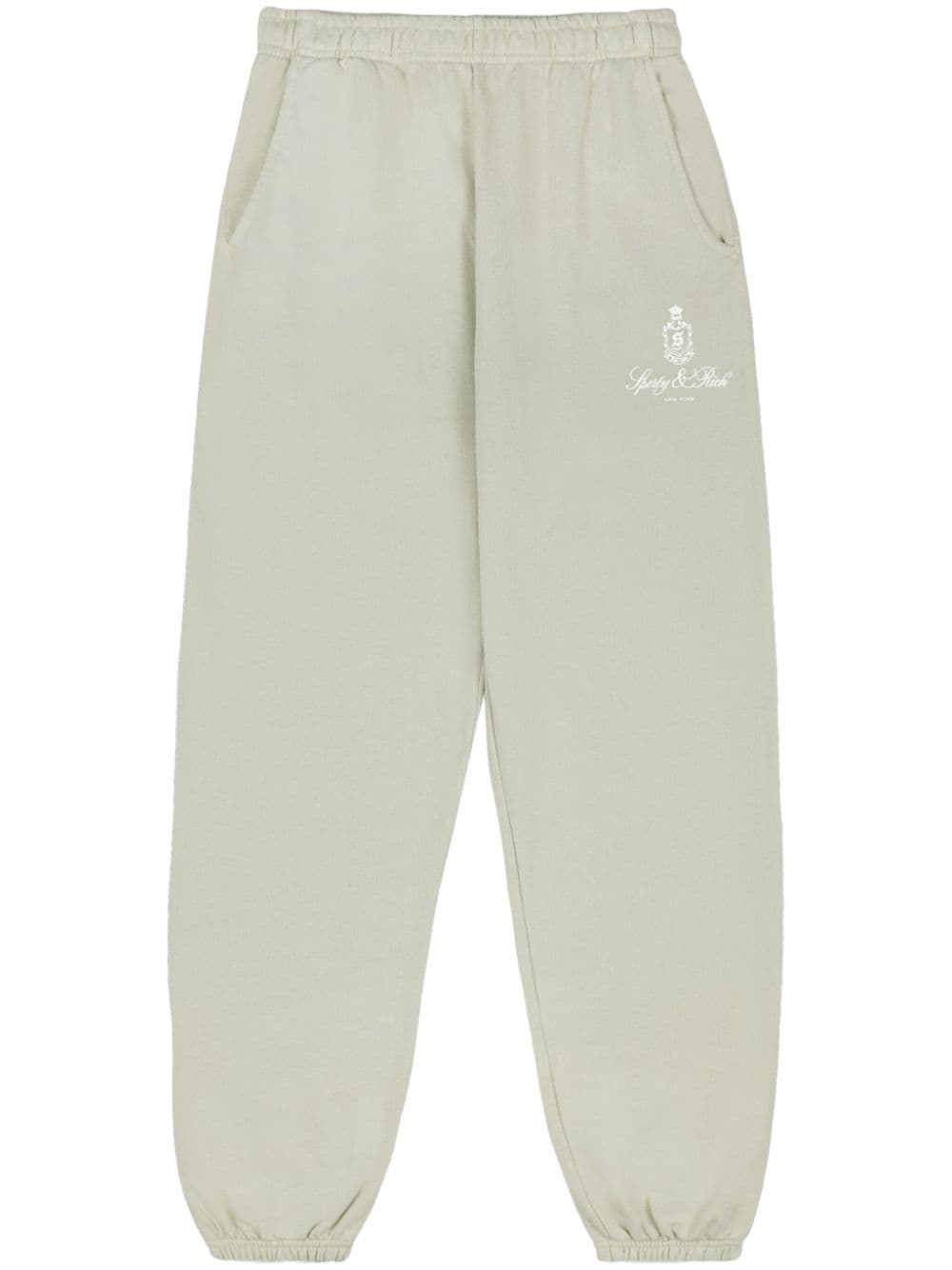 Sporty & Rich Vendome logo-print track pants - Green von Sporty & Rich