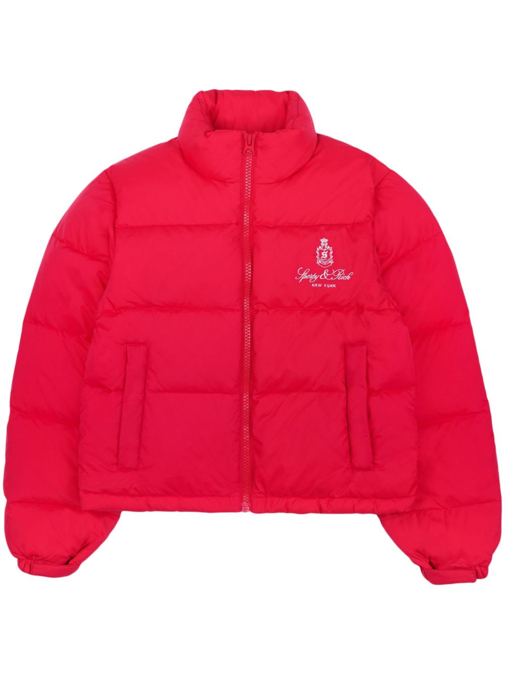 Sporty & Rich Vendome puffer jacket - Red von Sporty & Rich