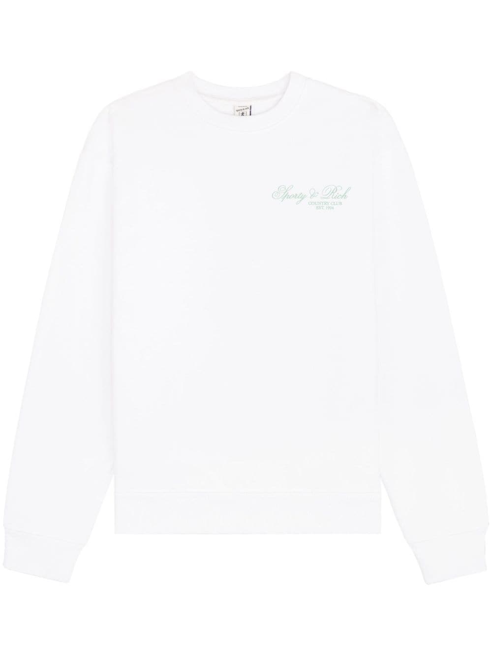 Sporty & Rich Villa logo-print sweatshirt - White von Sporty & Rich