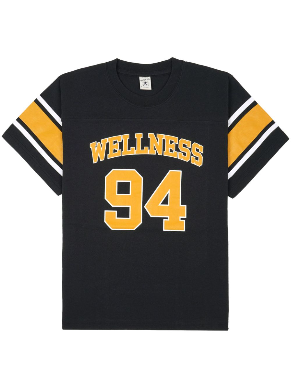 Sporty & Rich Wellness 94-print cotton T-shirt - Black von Sporty & Rich