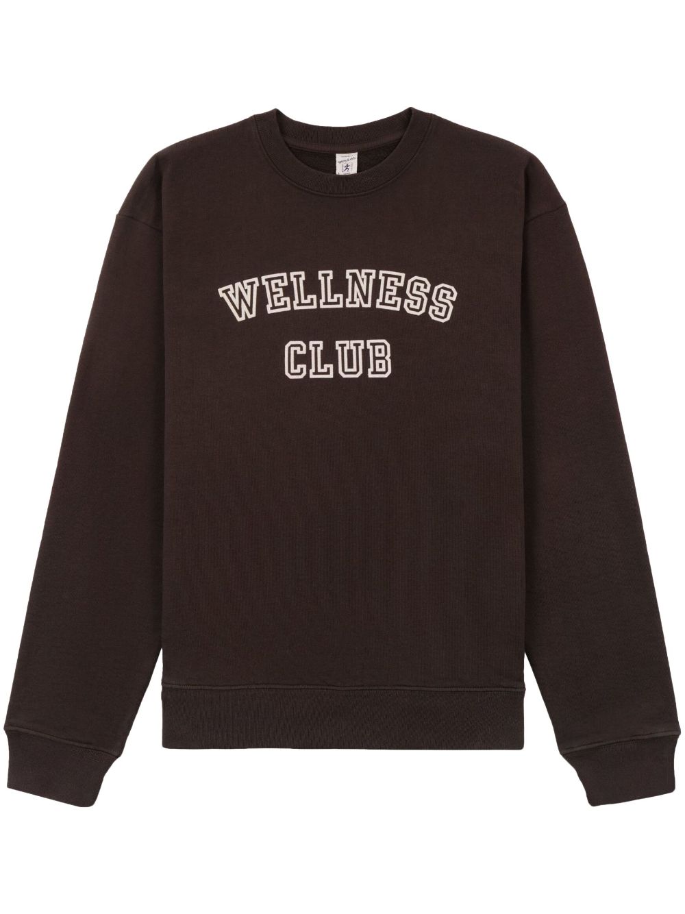 Sporty & Rich Wellness Club cotton sweatshirt - Brown von Sporty & Rich