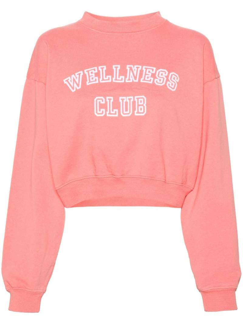 Sporty & Rich Wellness Club cropped sweatshirt - Pink von Sporty & Rich