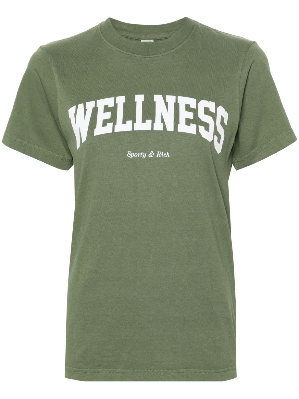 Sporty & Rich Wellness Ivy cotton T-shirt - Green von Sporty & Rich