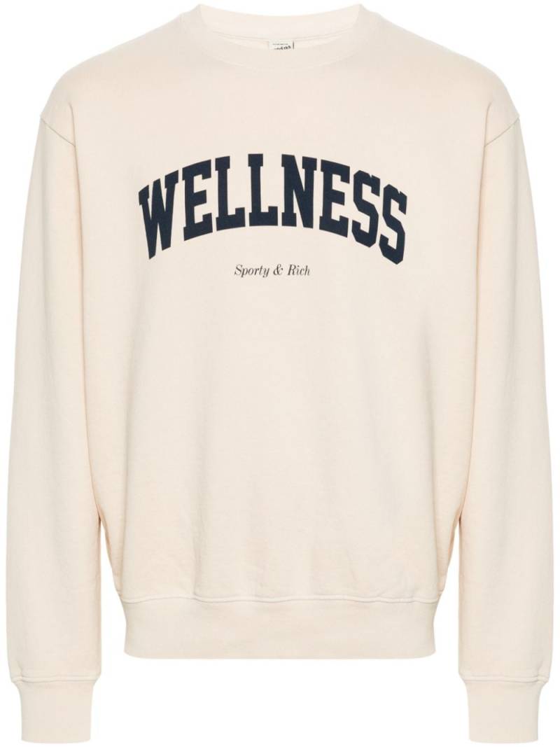 Sporty & Rich Wellness Ivy cotton sweatshirt - Neutrals von Sporty & Rich