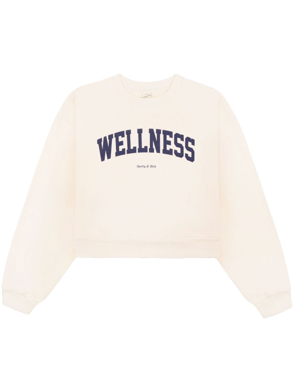 Sporty & Rich Wellness Ivy cropped sweatshirt - White von Sporty & Rich