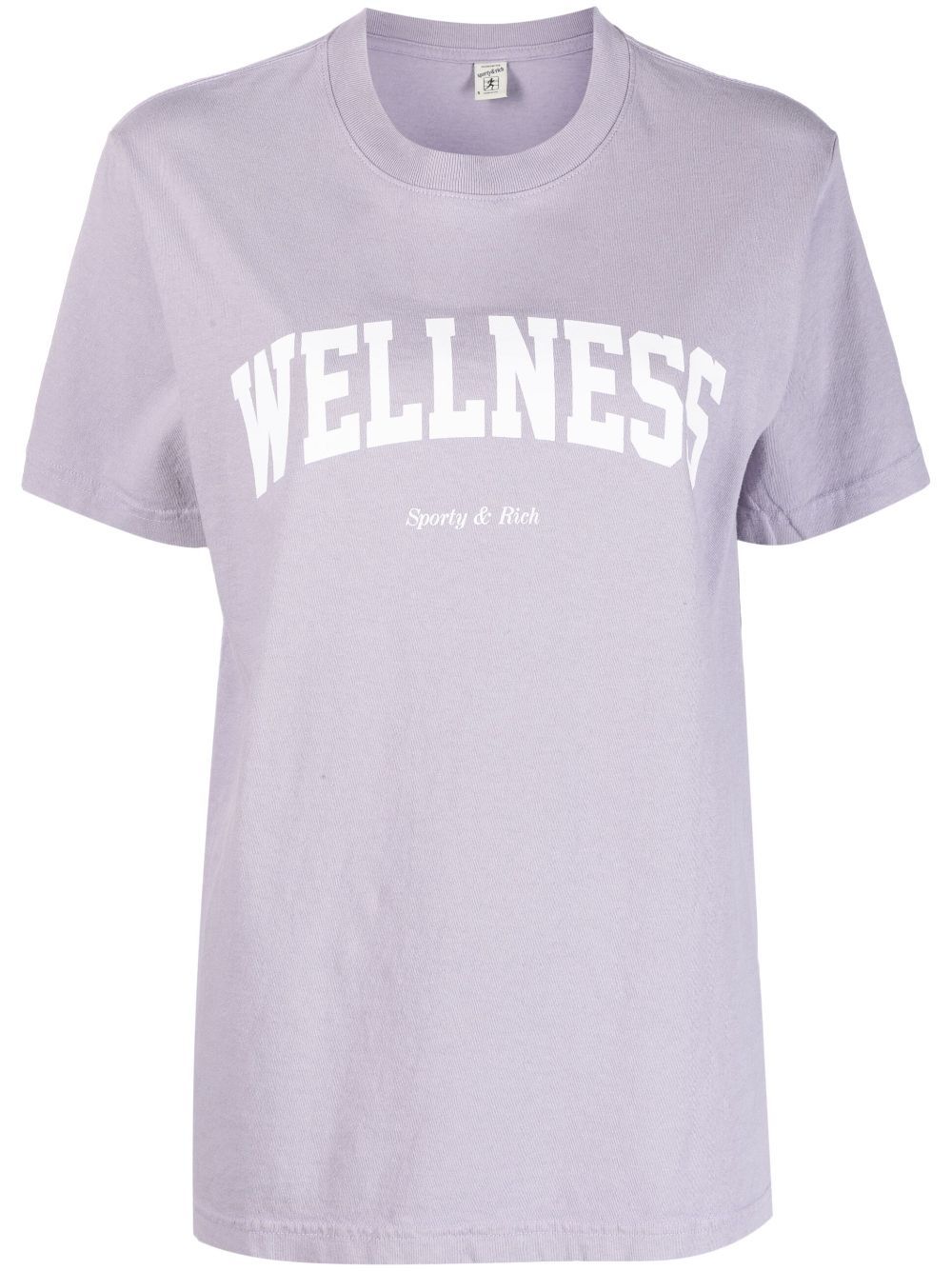 Sporty & Rich Wellness logo-print T-shirt - Purple von Sporty & Rich