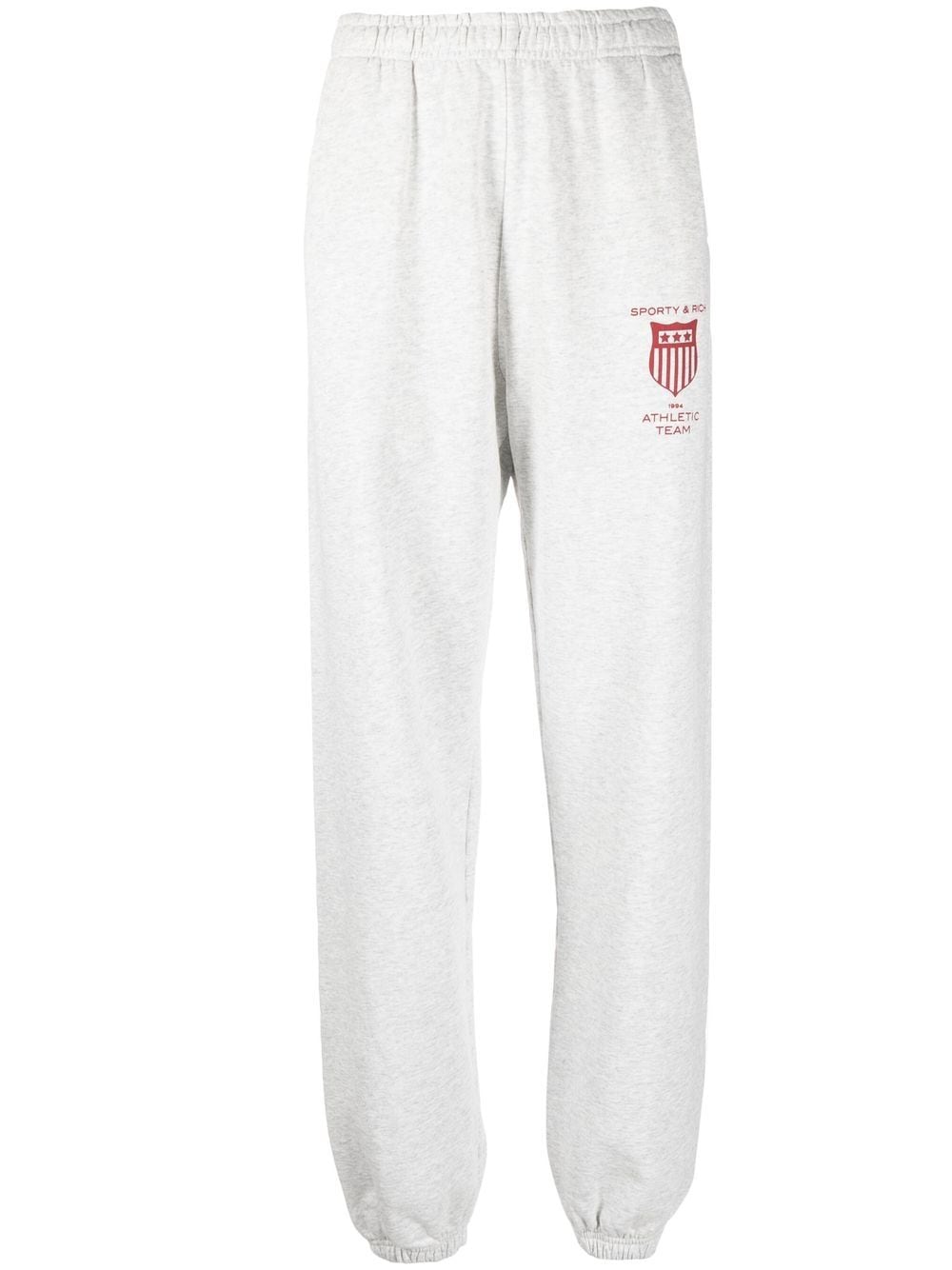 Sporty & Rich crest logo-print track pants - Grey von Sporty & Rich