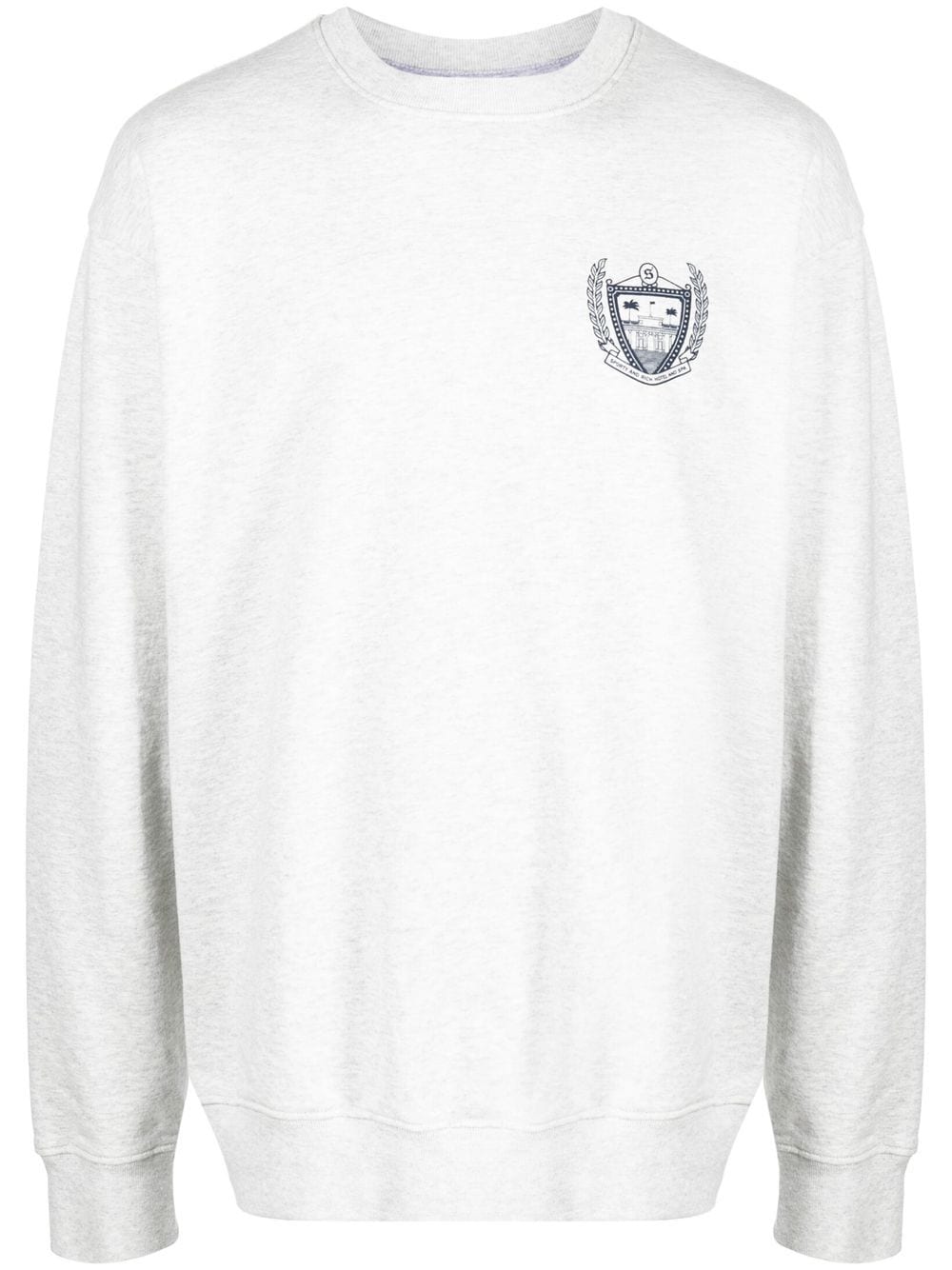 Sporty & Rich logo crew-neck sweatshirt - Grey von Sporty & Rich