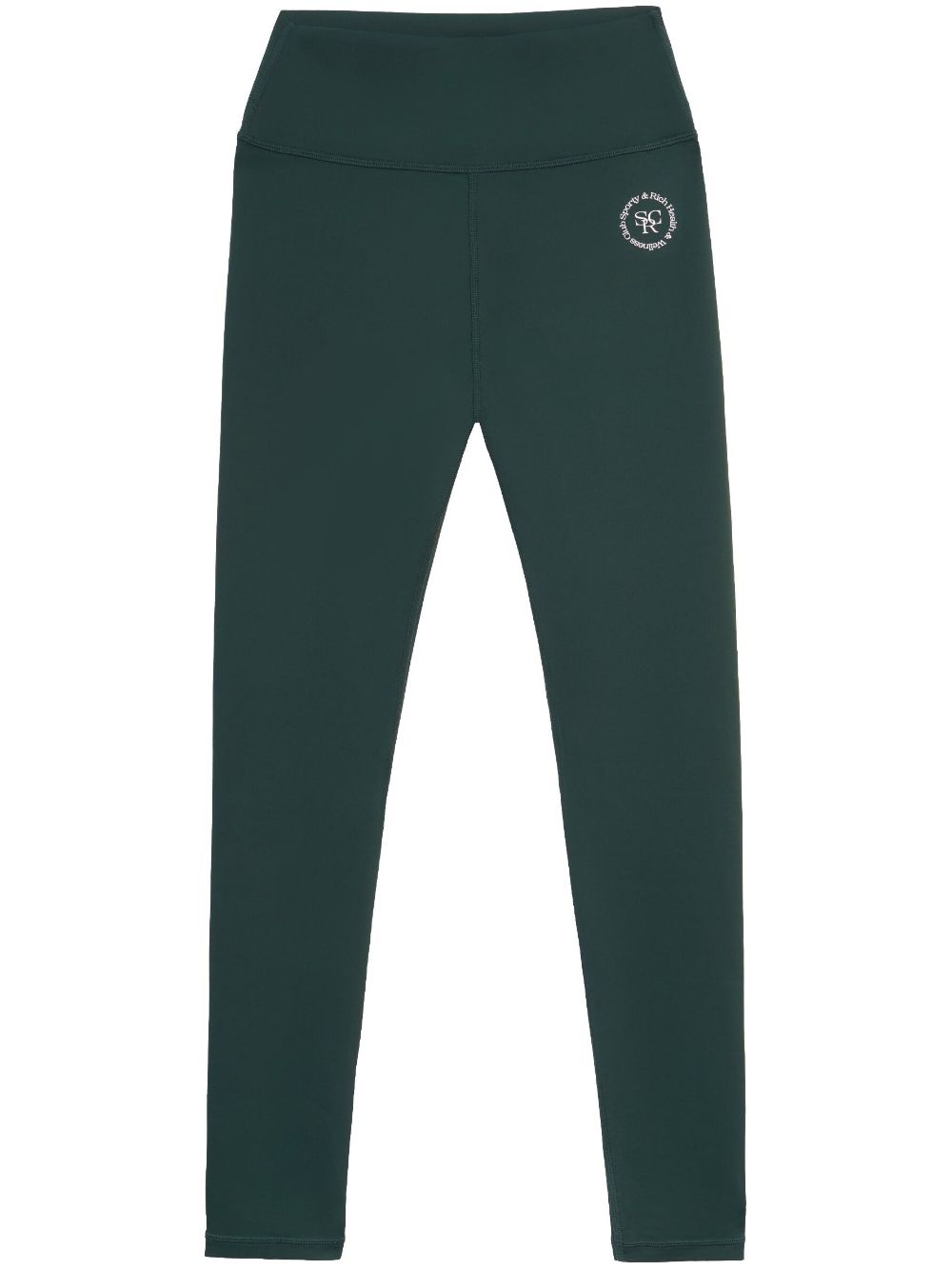Sporty & Rich logo-embroidered leggings - Green von Sporty & Rich