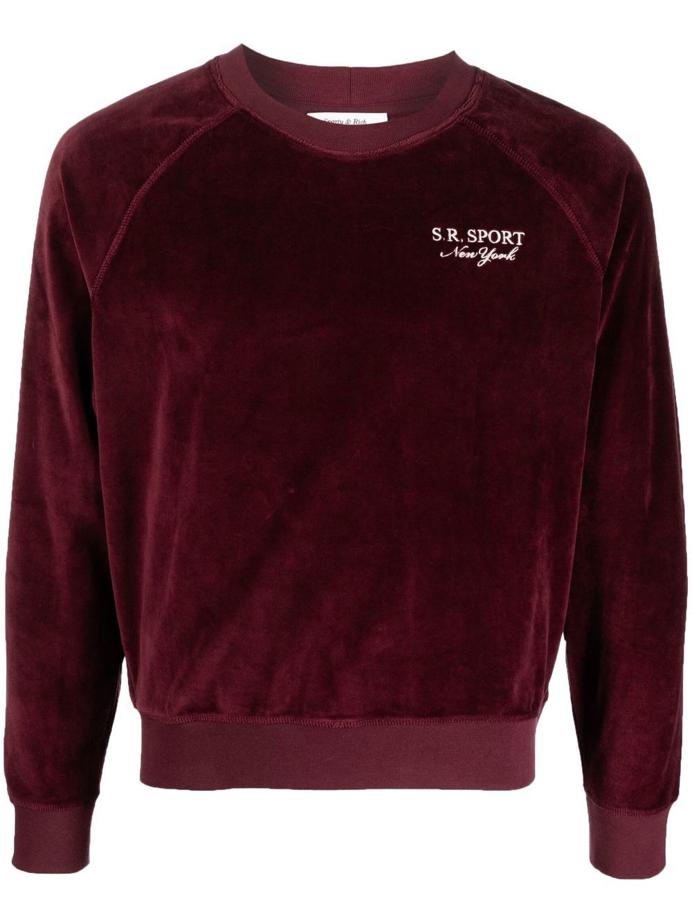 Sporty & Rich logo-embroidered long-sleeve sweatshirt von Sporty & Rich