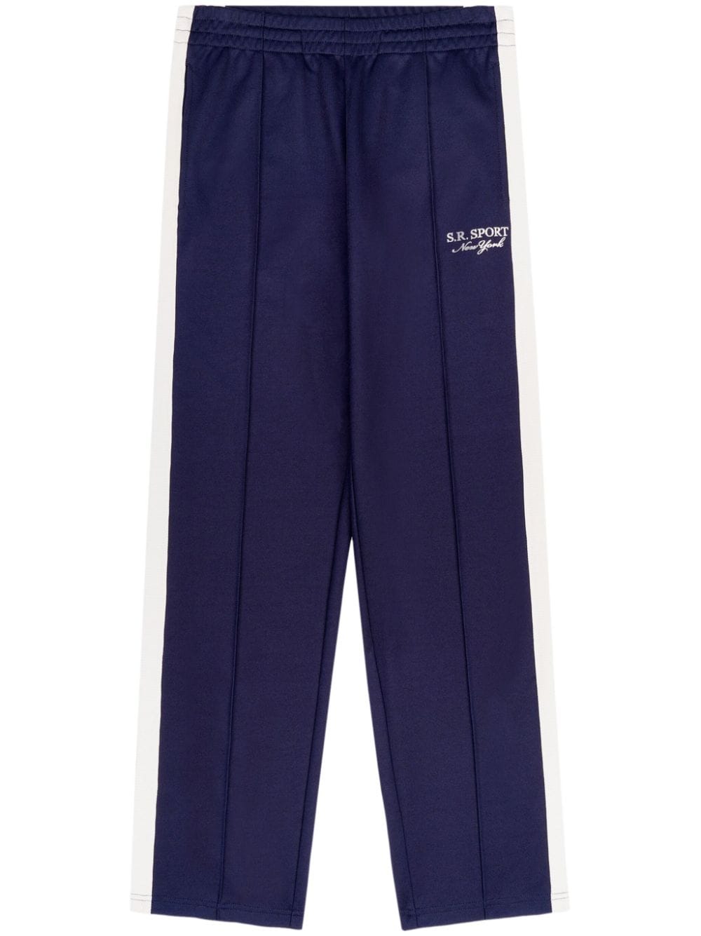 Sporty & Rich logo-embroidered stripe-detailing track pants - Blue von Sporty & Rich