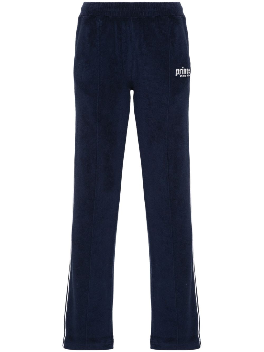 Sporty & Rich logo-embroidered terry-cloth trousers - Blue von Sporty & Rich
