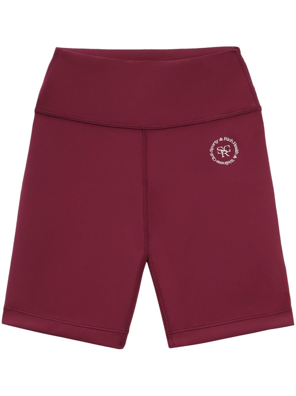 Sporty & Rich logo-print biker shorts - Red von Sporty & Rich