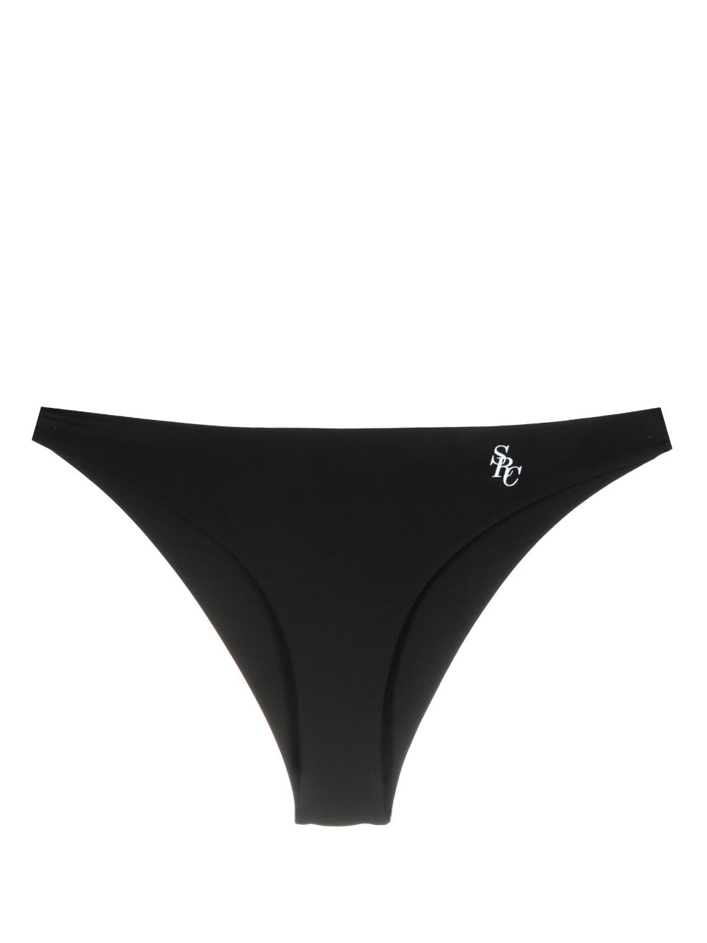 Sporty & Rich logo-print bikini bottoms - Black von Sporty & Rich