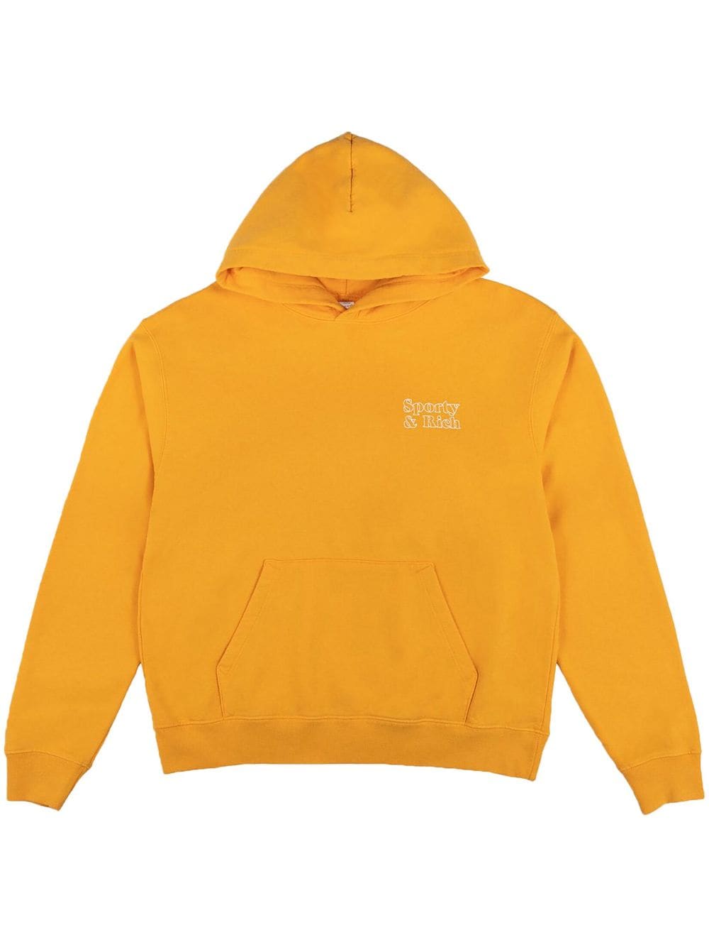 Sporty & Rich logo-print cotton hoodie - Yellow von Sporty & Rich
