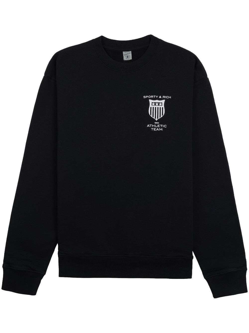 Sporty & Rich logo-print cotton sweatshirt - Black von Sporty & Rich