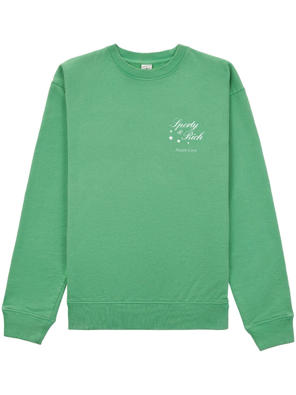Sporty & Rich logo-print cotton sweatshirt - Green von Sporty & Rich