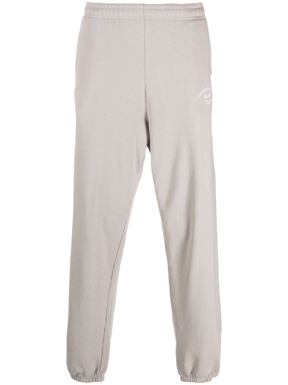 Sporty & Rich logo-print cotton track trousers - Neutrals von Sporty & Rich