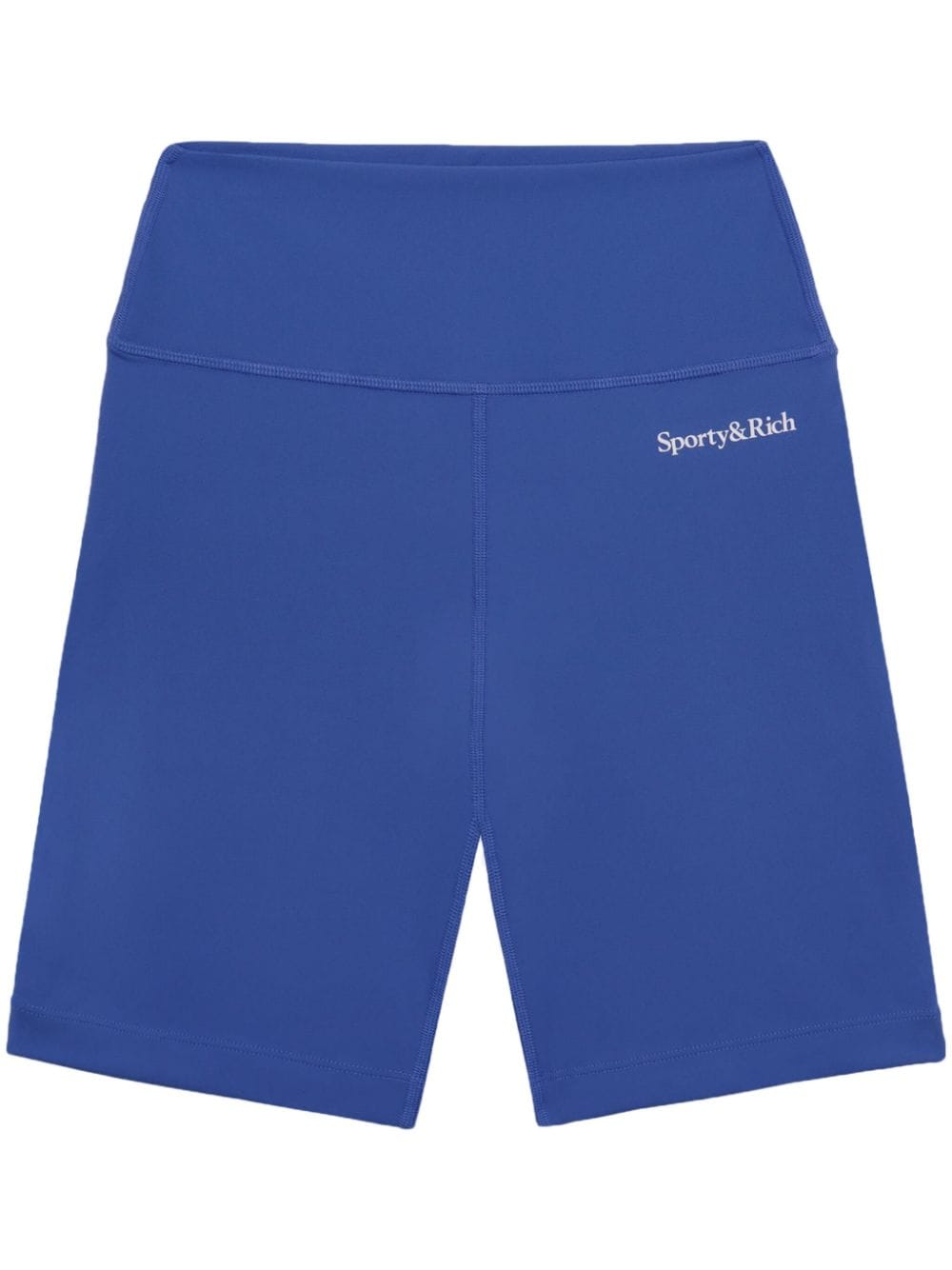 Sporty & Rich logo-print cycling shorts - Blue von Sporty & Rich