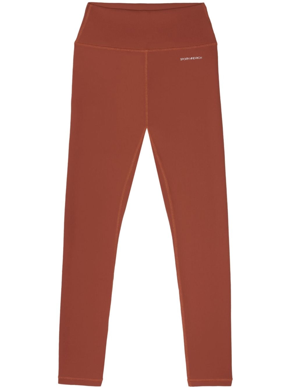 Sporty & Rich logo-print high-waisted leggings - Red von Sporty & Rich