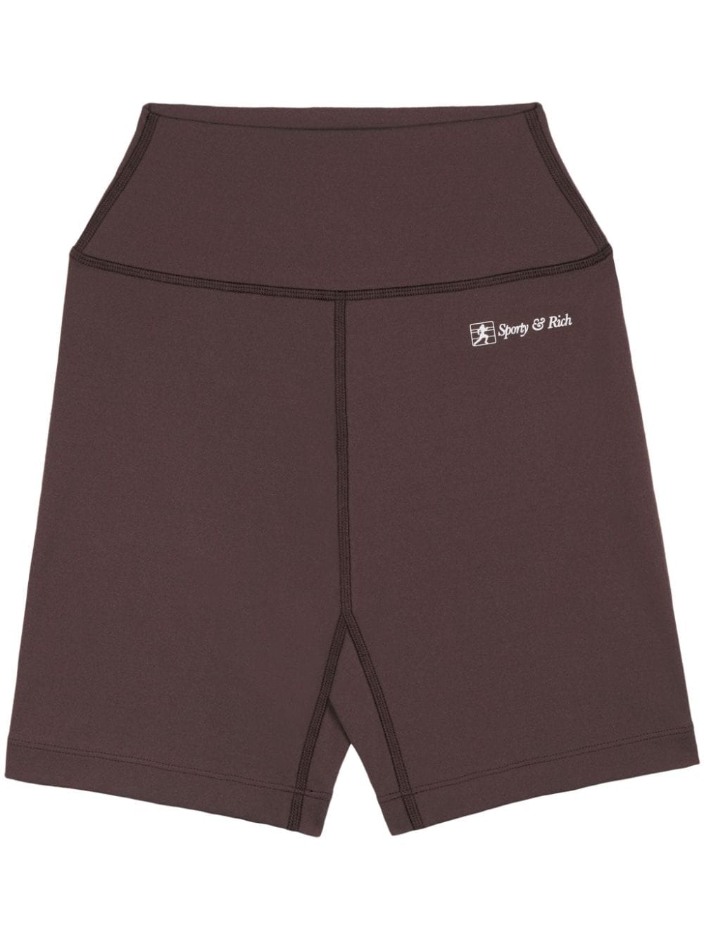 Sporty & Rich logo-print shorts - Brown von Sporty & Rich