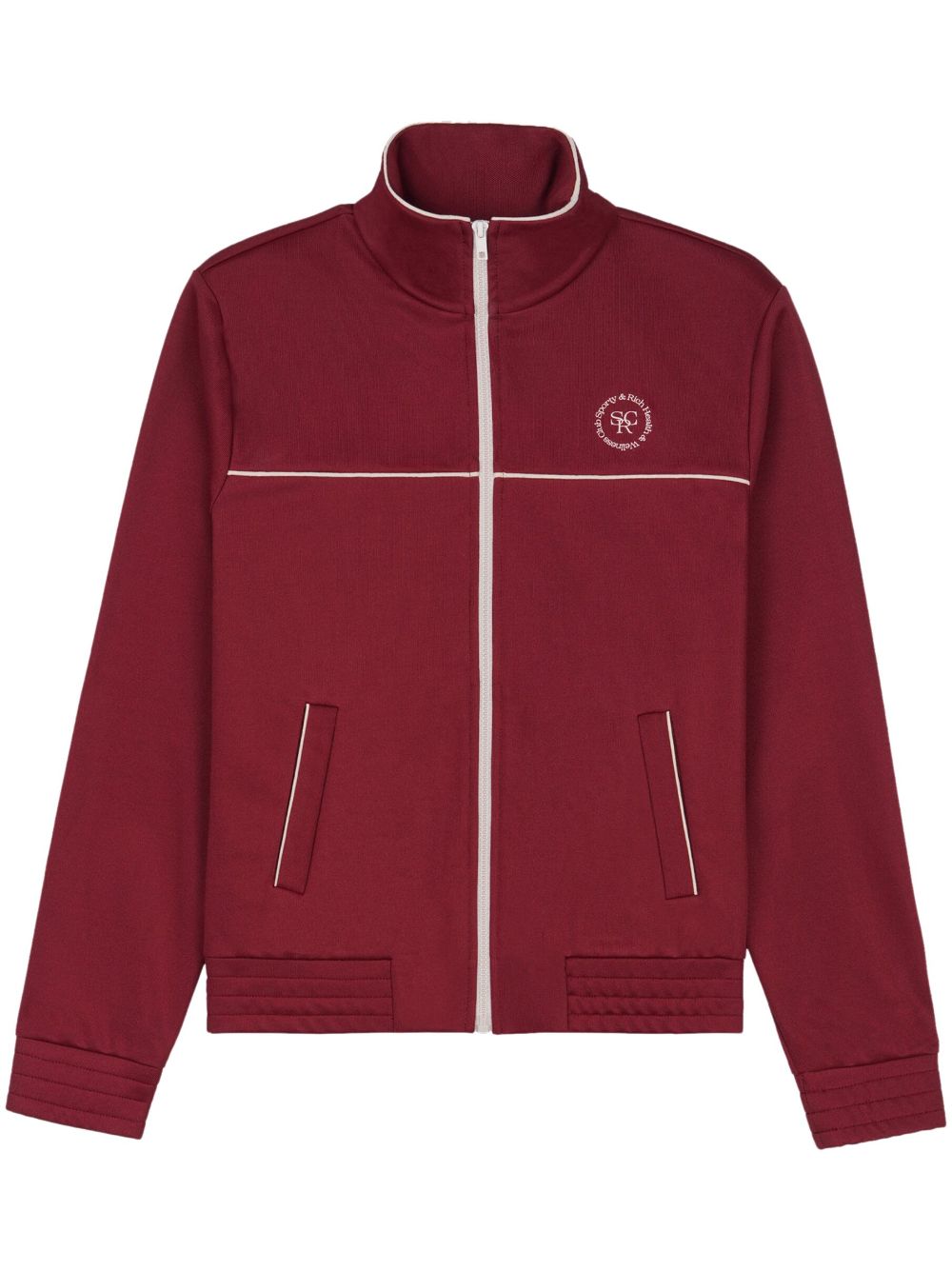 Sporty & Rich logo-print track jacket - Red von Sporty & Rich