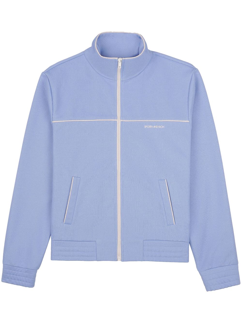 Sporty & Rich logo-print zip-fastening jacket - Blue von Sporty & Rich