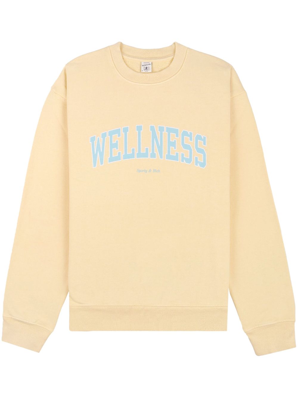 Sporty & Rich slogan-print sweatshirt - Yellow von Sporty & Rich