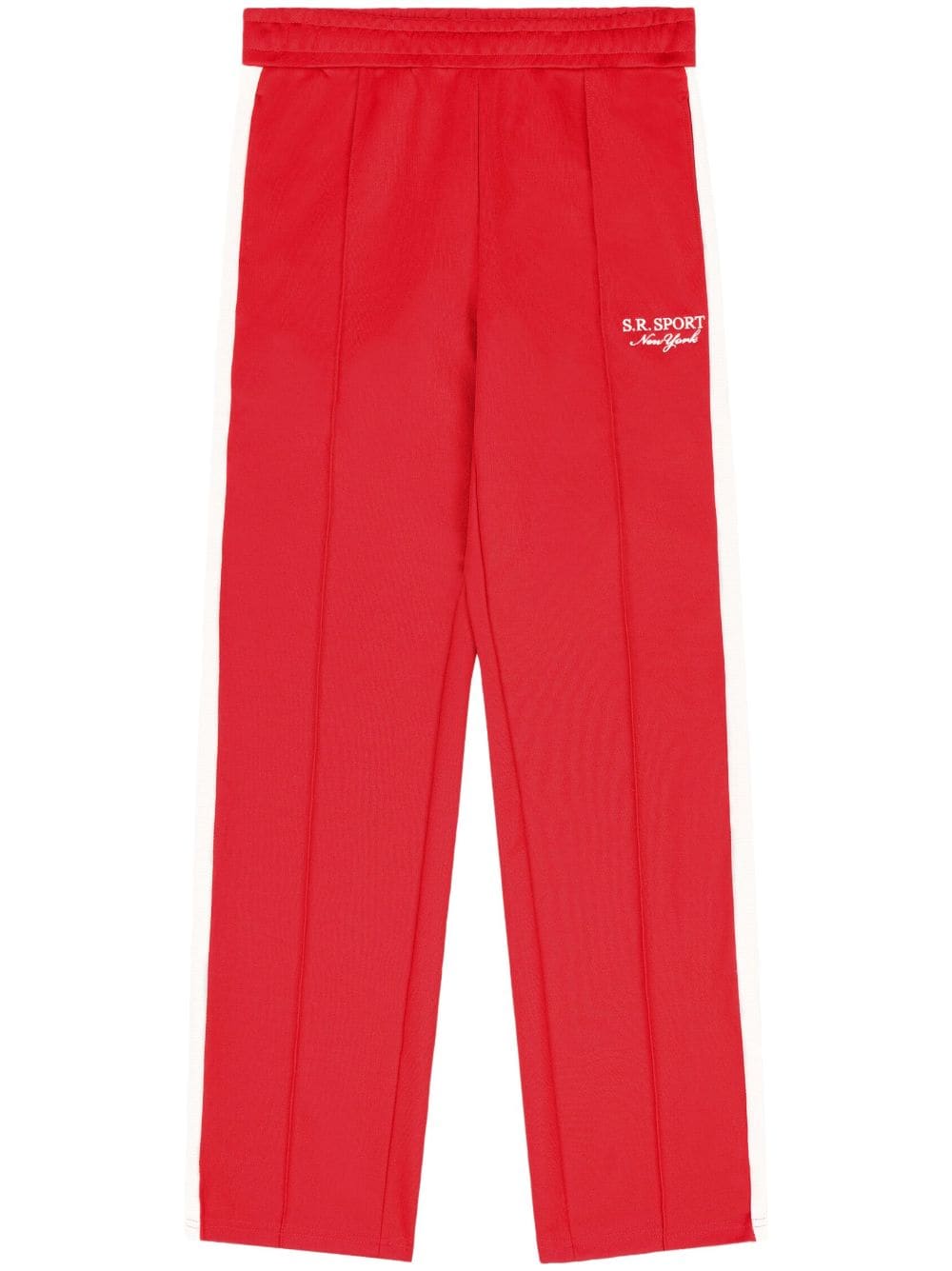 Sporty & Rich stripe-detail track pants - Red von Sporty & Rich